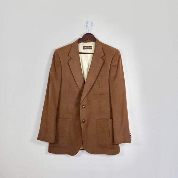 Vintage‎ Lanvin Paris Suede Blazer Tailored at Russell Huston CA